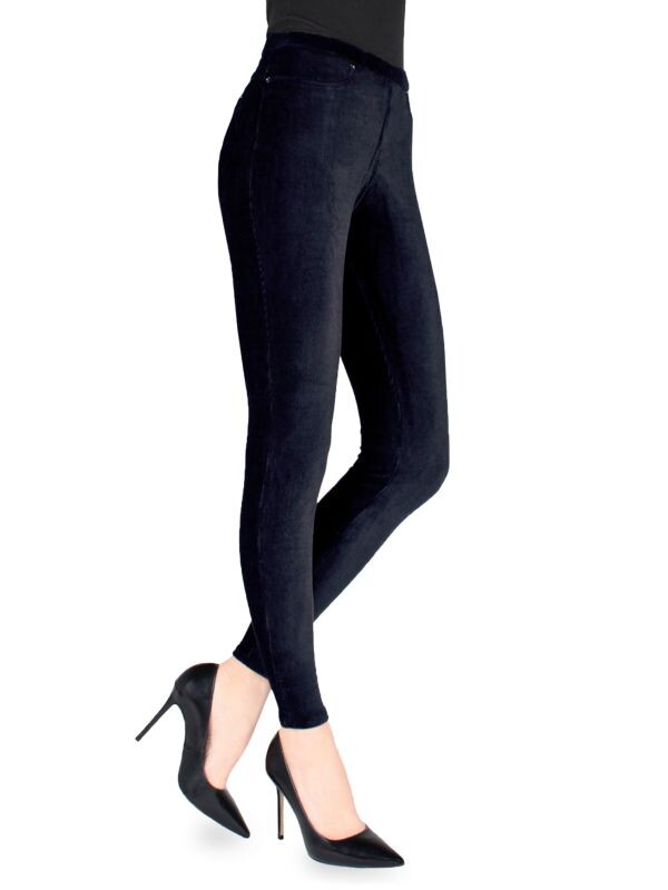 

Вельветовые леггинсы fine wale Memoi Navy