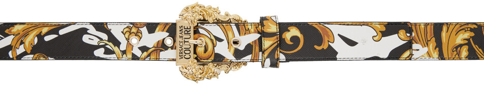 

Черно-золотой ремень Brush Couture1 Versace Jeans Couture