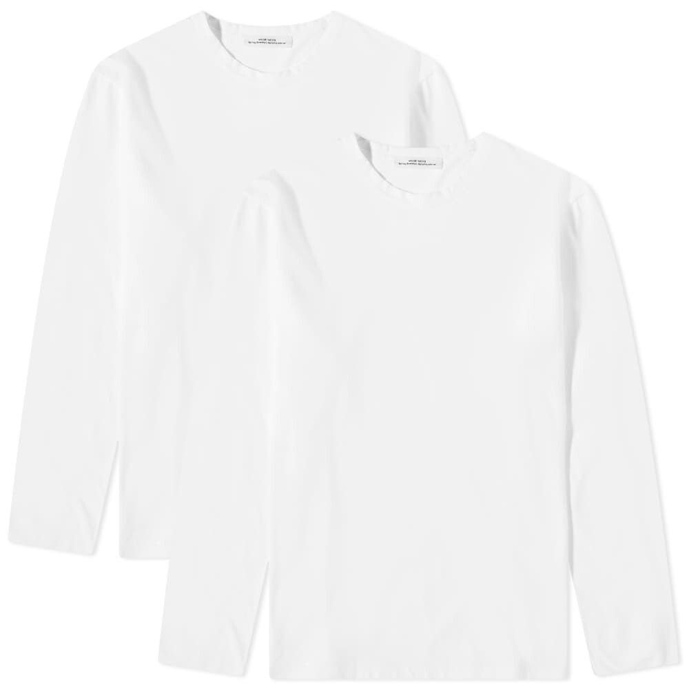 

Футболка Wood Wood Emil Long Sleeve Tee 2 Pack, Белый