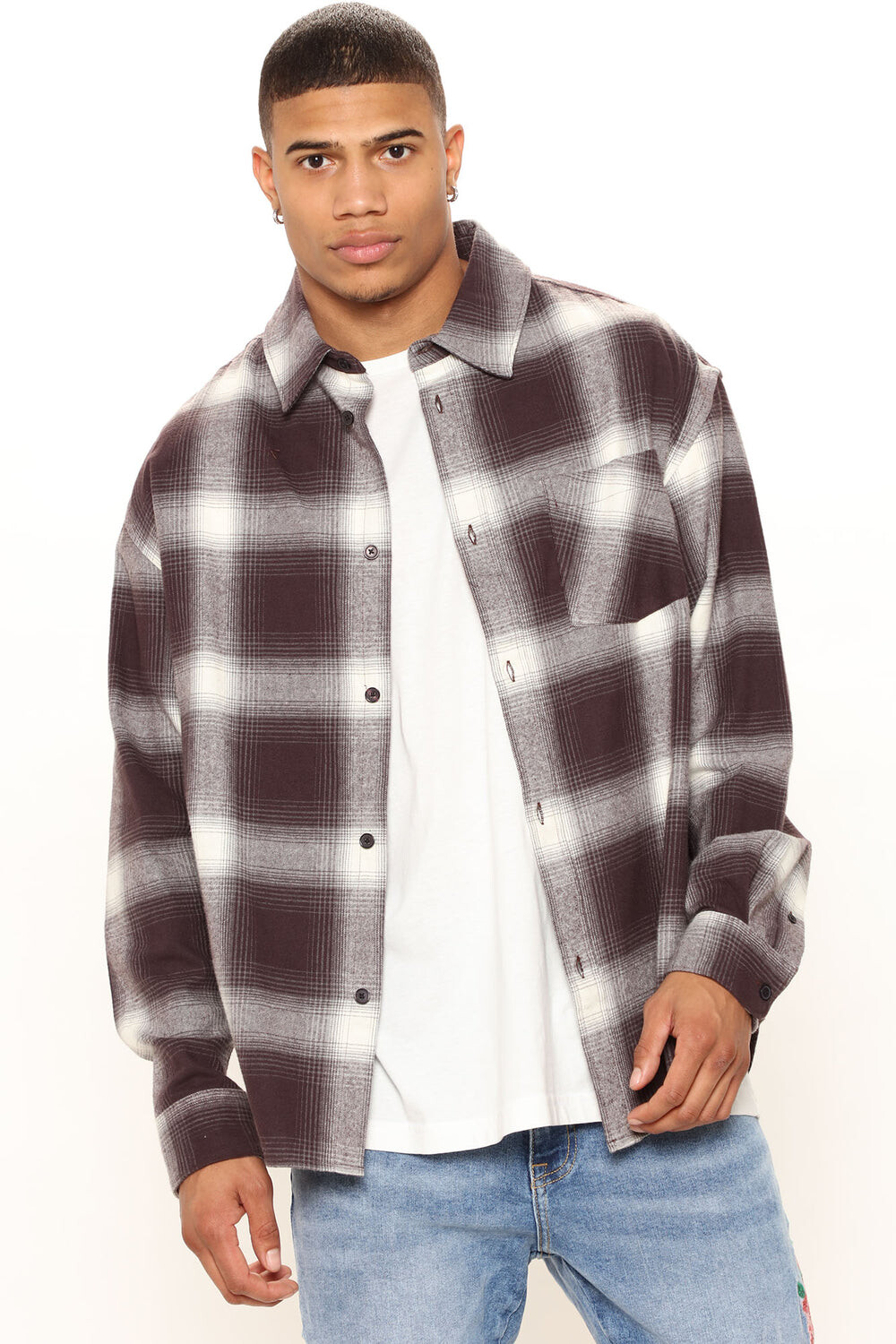 

Рубашка Fashion Nova FNMN282, серый
