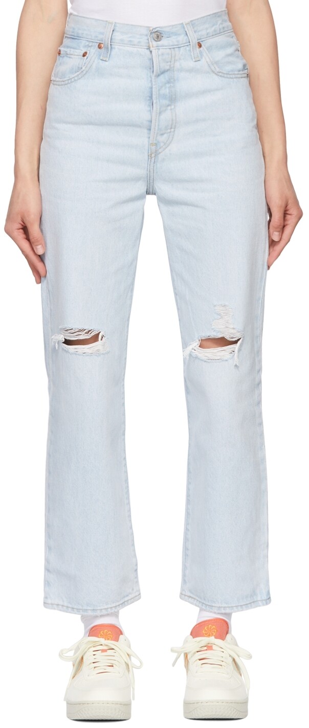 

Синие прямые джинсы Levi's