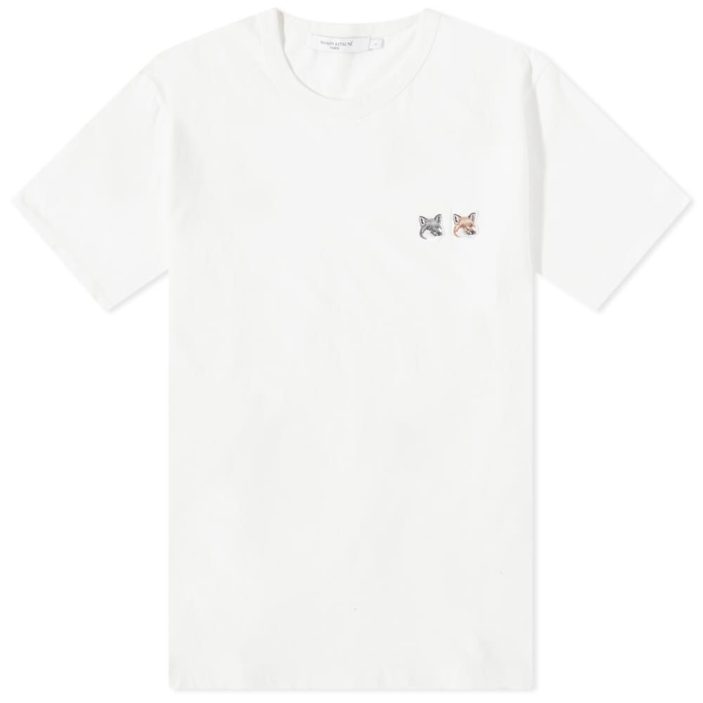 

Футболка Maison Kitsuné Double Fox Head Patch Tee, Белый