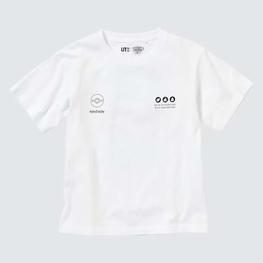 

Футболка Uniqlo UT Kids Pokemon Master EX, белый