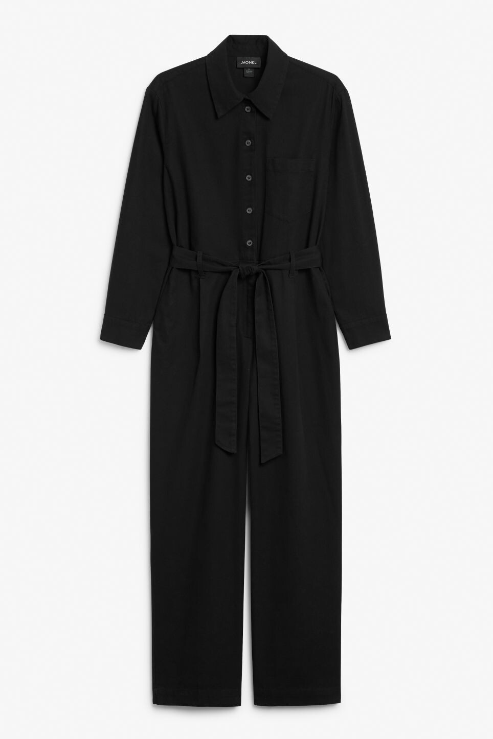

Комбинезон Monki оверсайз с воротником, черный
