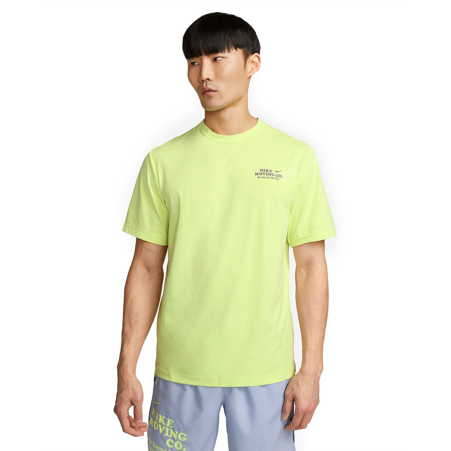 

Футболка Nike Dri-Fit UV Hyverse Men's Short-Sleeve Fitness, светло-зеленый