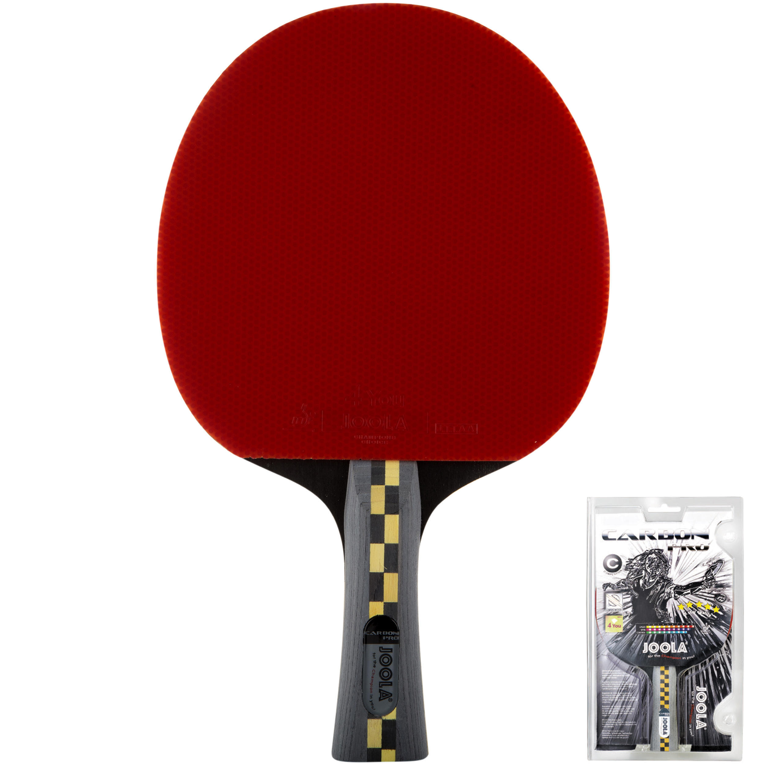 Клубная ракетка для настольного тенниса Carbon Pro 5* JOOLA поролоновый аппликатор для накладок для настольного тенниса joola