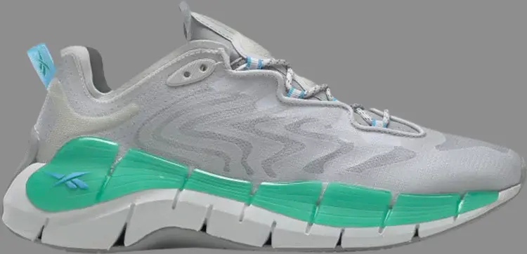 

Кроссовки zig kinetica 2 'pure grey future teal' Reebok, серый