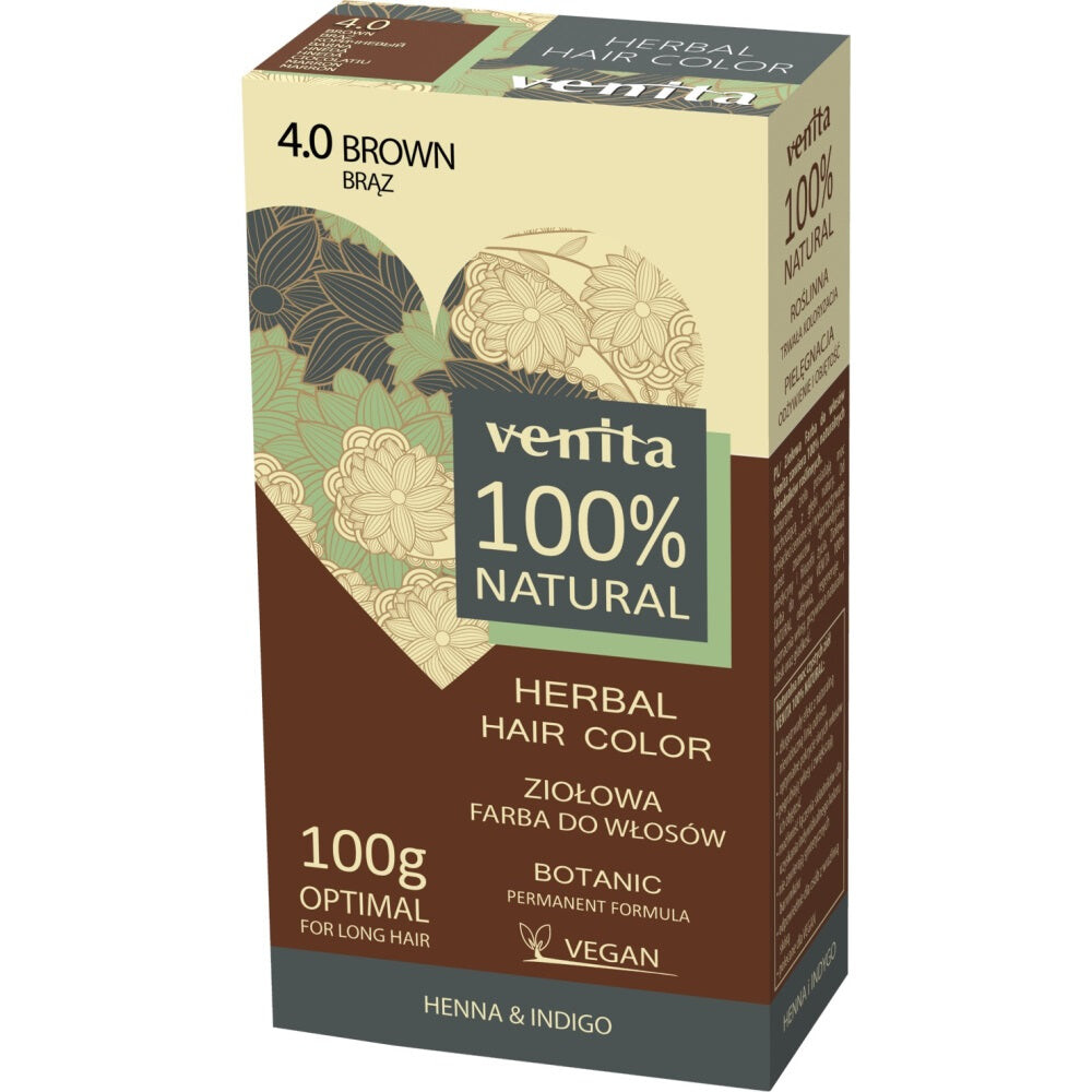 

Venita Травяная краска для волос Herbal Hair Color 4.0 Бронза 100г