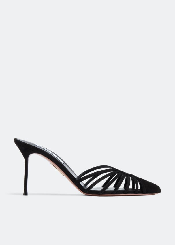 

Мюли AQUAZZURA Flow 85 mules, черный