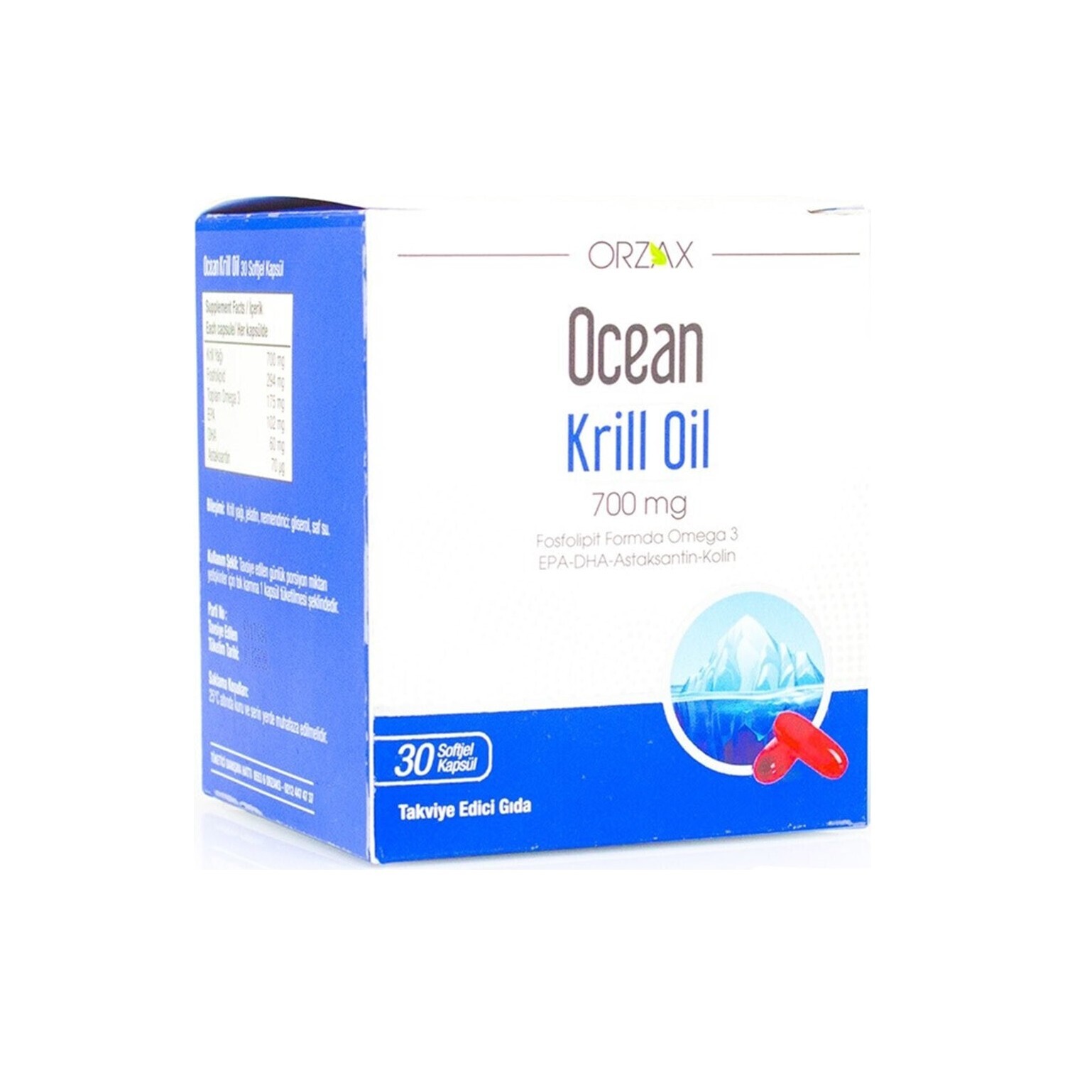 

Крилевое масло Ocean 700 мг, 30 капсул