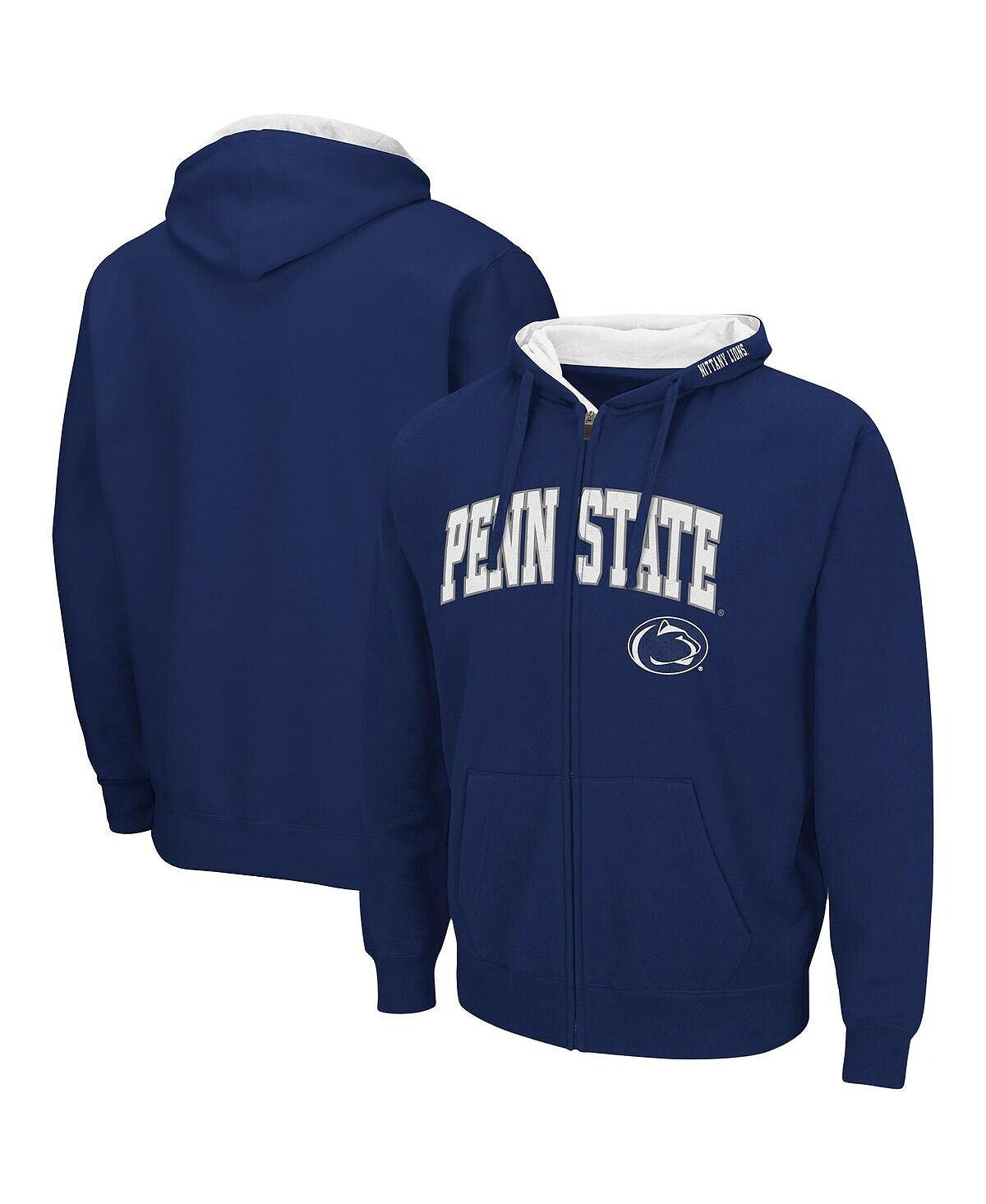 

Мужская темно-синяя худи penn state nittany lions arch and logo 3.0 с молнией во всю длину Colosseum, синий