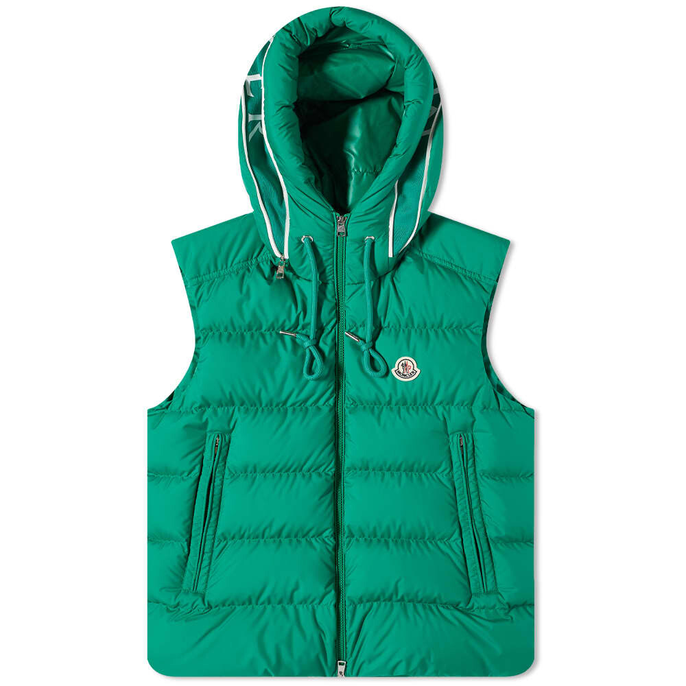 

Жилет Cardamine с капюшоном и логотипом Moncler, Зеленый