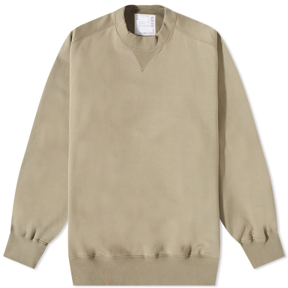 

Толстовка Sacai S Logo Split Seam Crew Sweat
