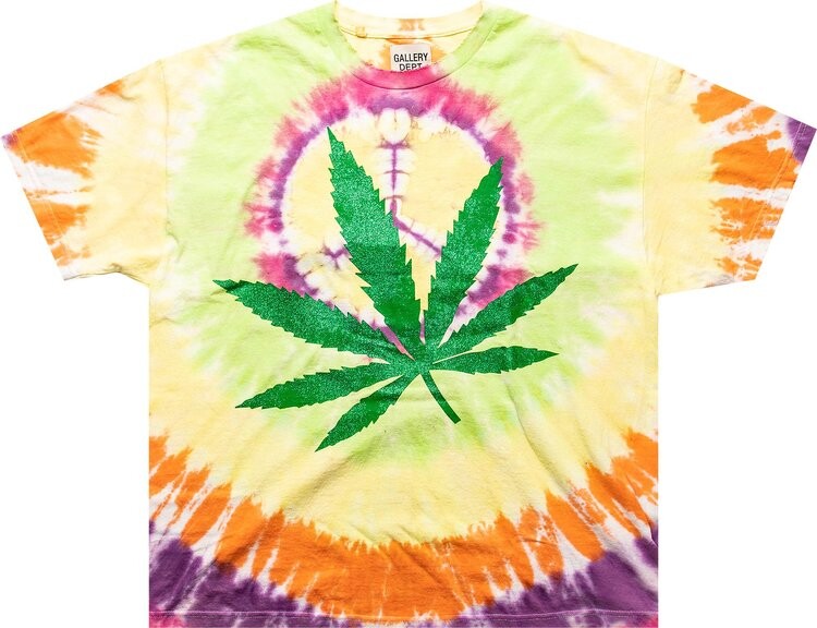 

Футболка Gallery Dept. Weed Tie Dye Tee 'Multicolor', разноцветный