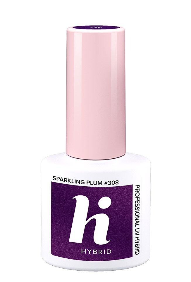 

Hi Hybrid гибридный лак для ногтей, 308 Sparkling Plum
