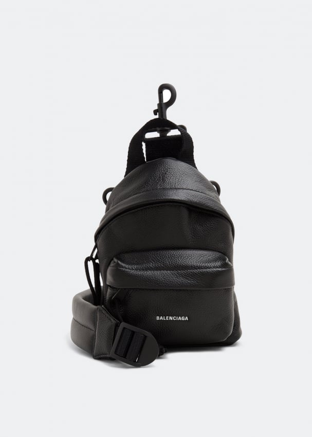 Рюкзак BALENCIAGA Explorer mini crossbody backpack , черный рюкзак с принтом рюкзак с регулируемым плечевым ремнем и мягкой подкладкой mountain warehouse черный