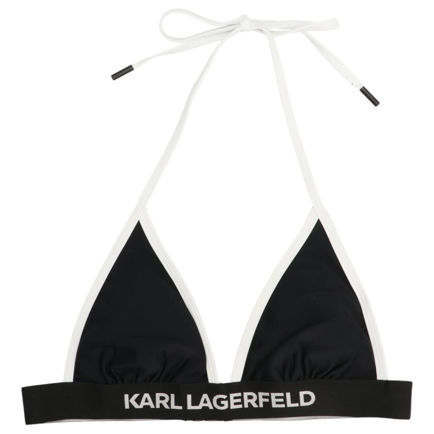 

Лиф Karl Lagerfeld Karl Logo Bikini, белый/черный