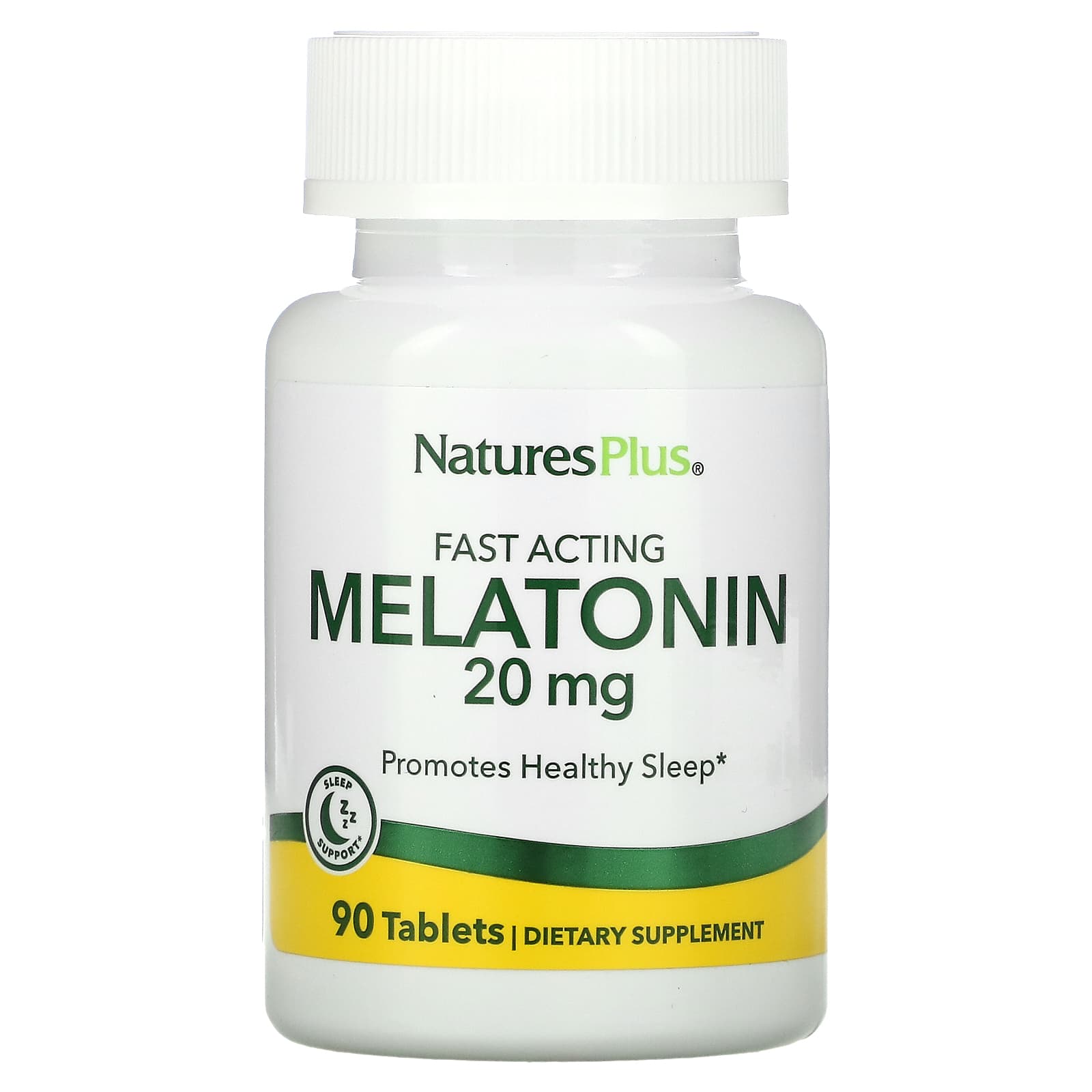 Мелатонин NaturesPlus, 20 мг, 90 таблеток мелатонин naturesplus 90 таблеток