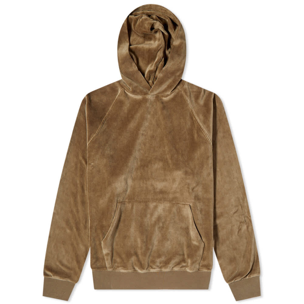 

Толстовка Fear of God ESSENTIALS Velour Hoody, Коричневый