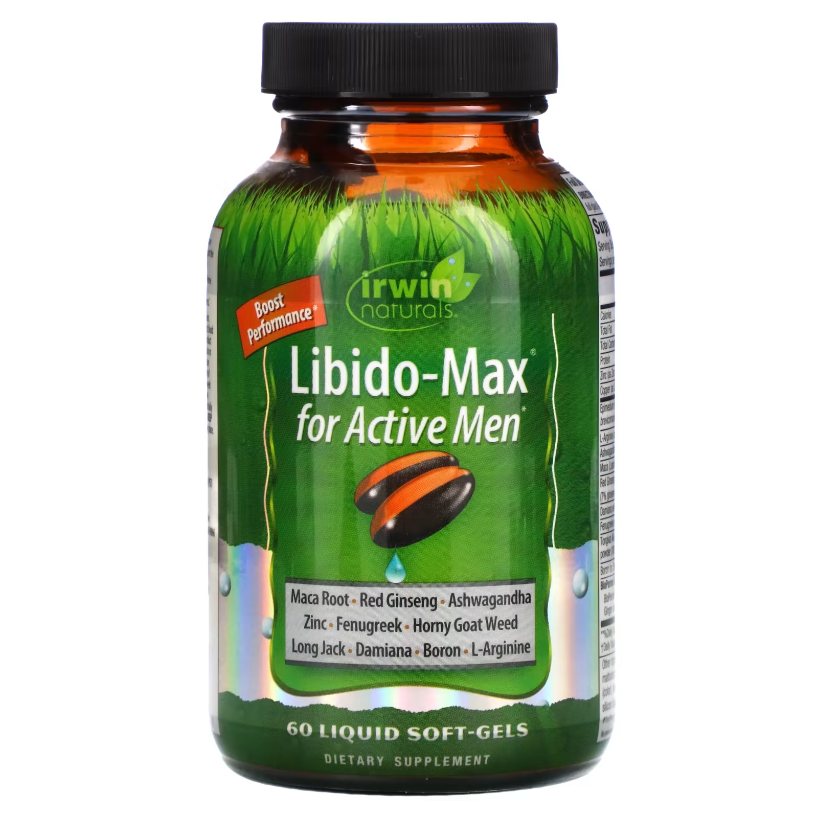 Irwin Naturals Libido-Max для активных мужчин, 60 капсул витамины для женщин irwin naturals sensual women 60 капсул