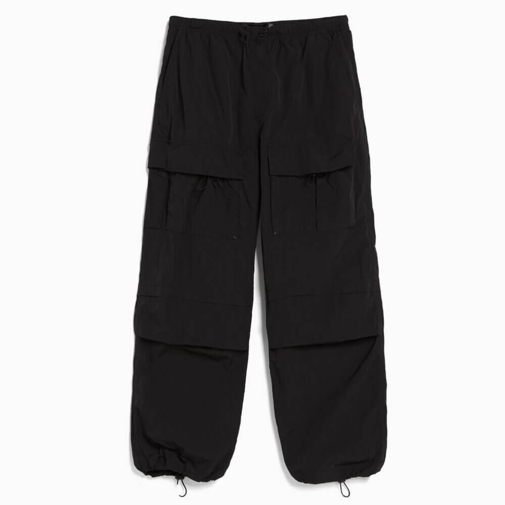 

Брюки Bershka Multi-cargo Technical, черный
