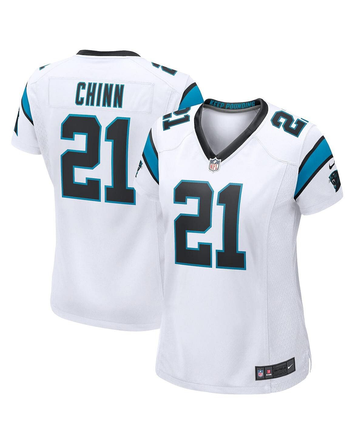 Женское джерси jeremy chinn white carolina panthers game jersey Nike, белый