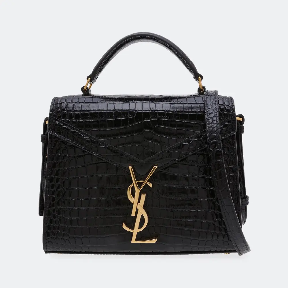 

Сумка SAINT LAURENT Mini Cassandra top handle, черный