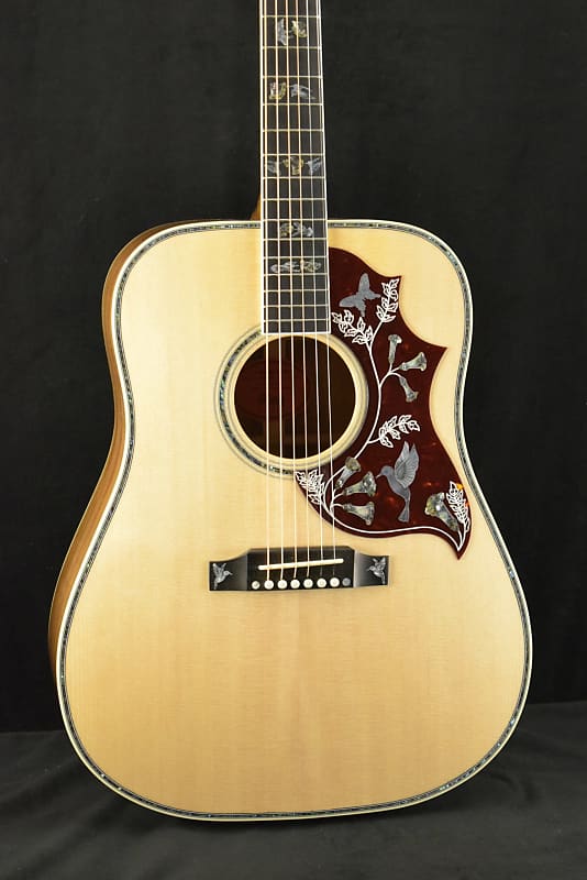 Акустическая гитара Gibson Custom Shop Hummingbird Custom Koa Antique Natural цена и фото