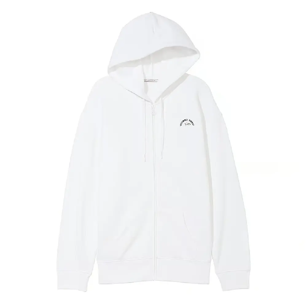 

Толстовка Victoria's Secret Cotton Fleece Full-Zip, белый