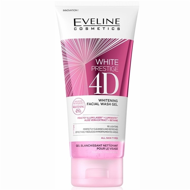 

Eveline Cosmetics White Prestige 4D Whitening Facial Wash Gel отбеливающий гель для умывания 200мл