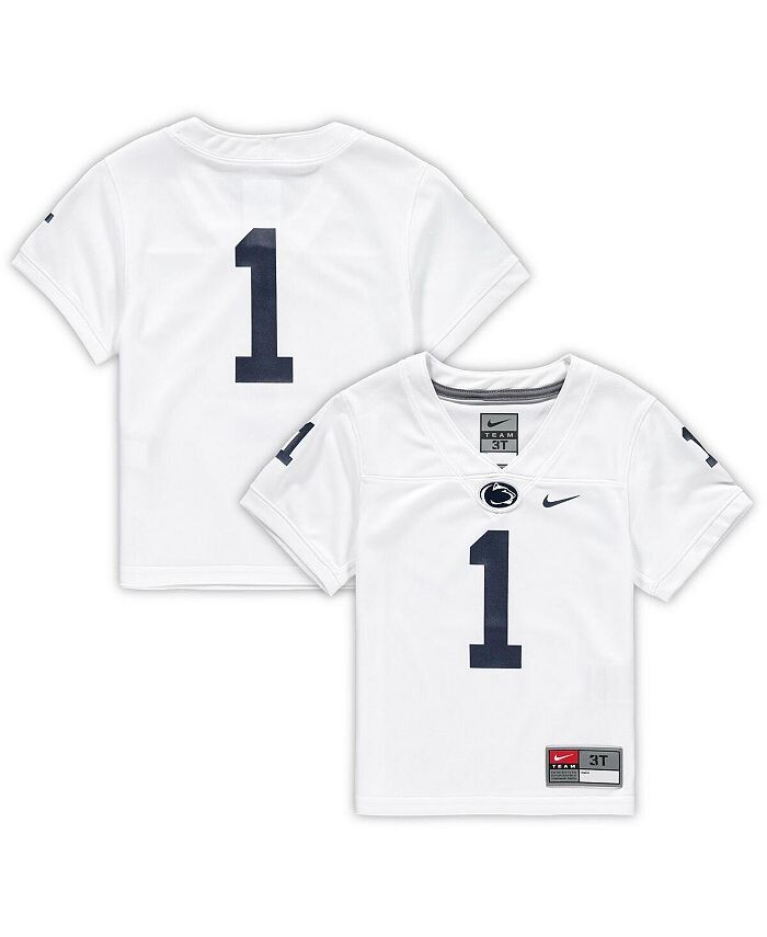 

Белая футбольная майка для мальчиков номер 1 Penn State Nittany Lions Untouchable Nike, белый