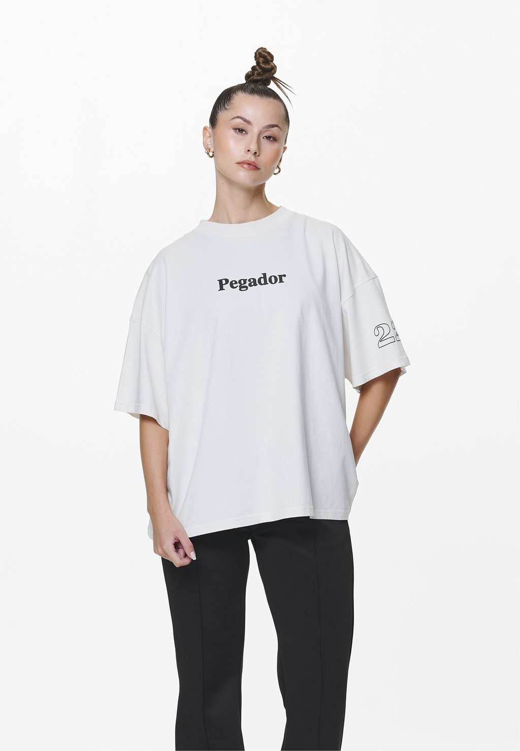 

Футболка с принтом HABO HEAVY OVERSIZED TEE Pegador, цвет washed salty cream