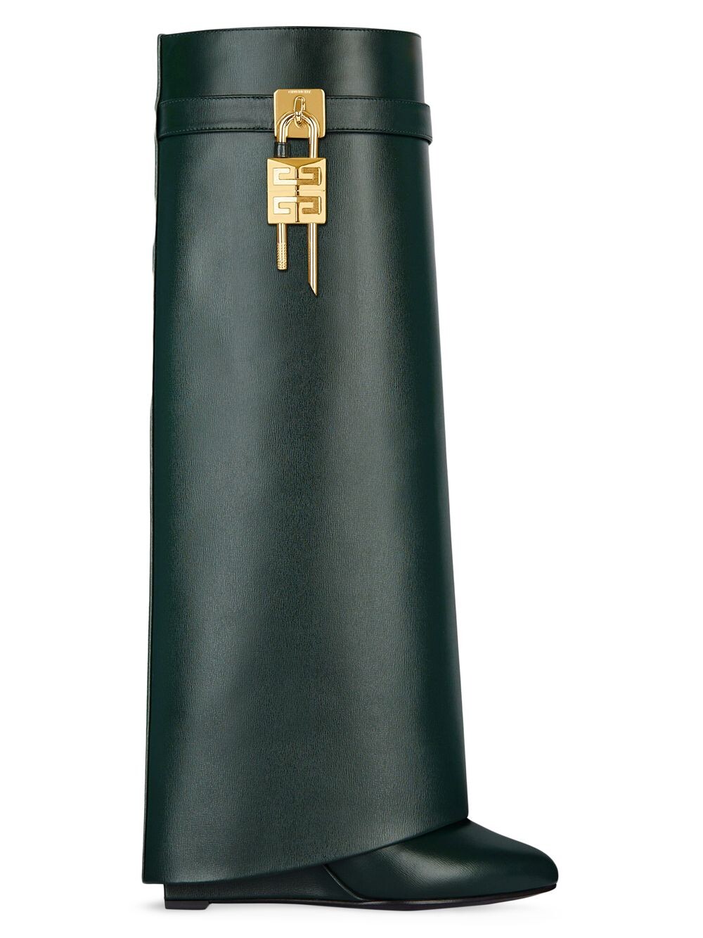

Ботинки Shark Lock из кожи Givenchy, зеленый