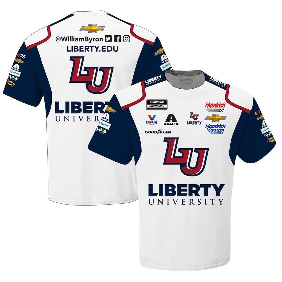 

Футболка с коротким рукавом Hendrick Motorsports Team Collection William Byron, белый