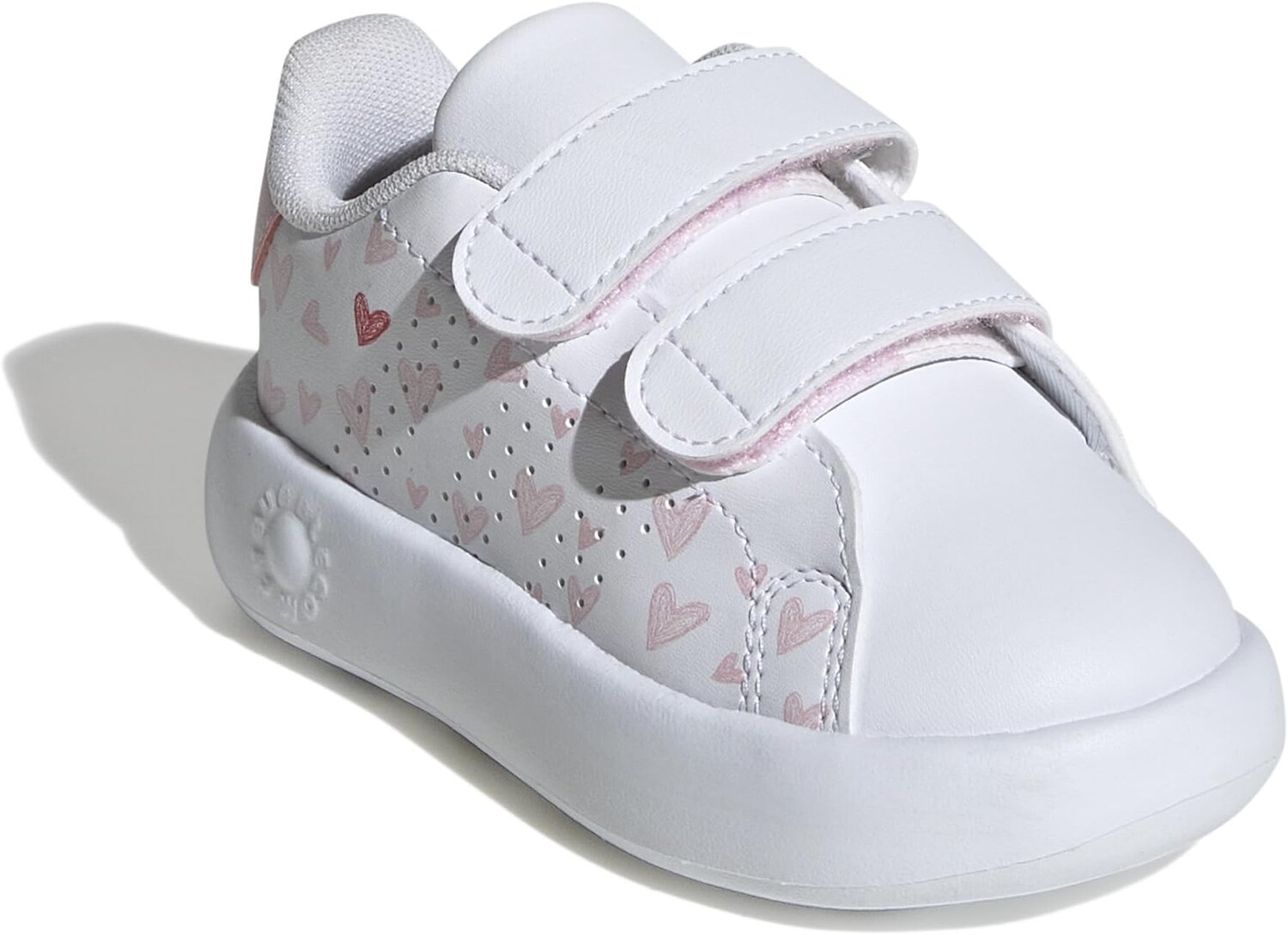 

Кроссовки adidas Kids Advantage, цвет White/Clear Pink/Better Scarlet