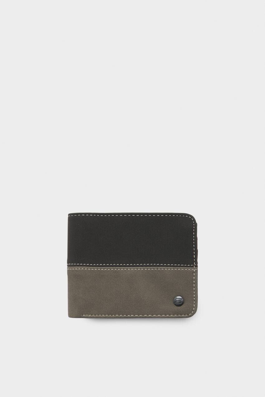 

Кошелек из искусственной замши Pull&Bear, черный
