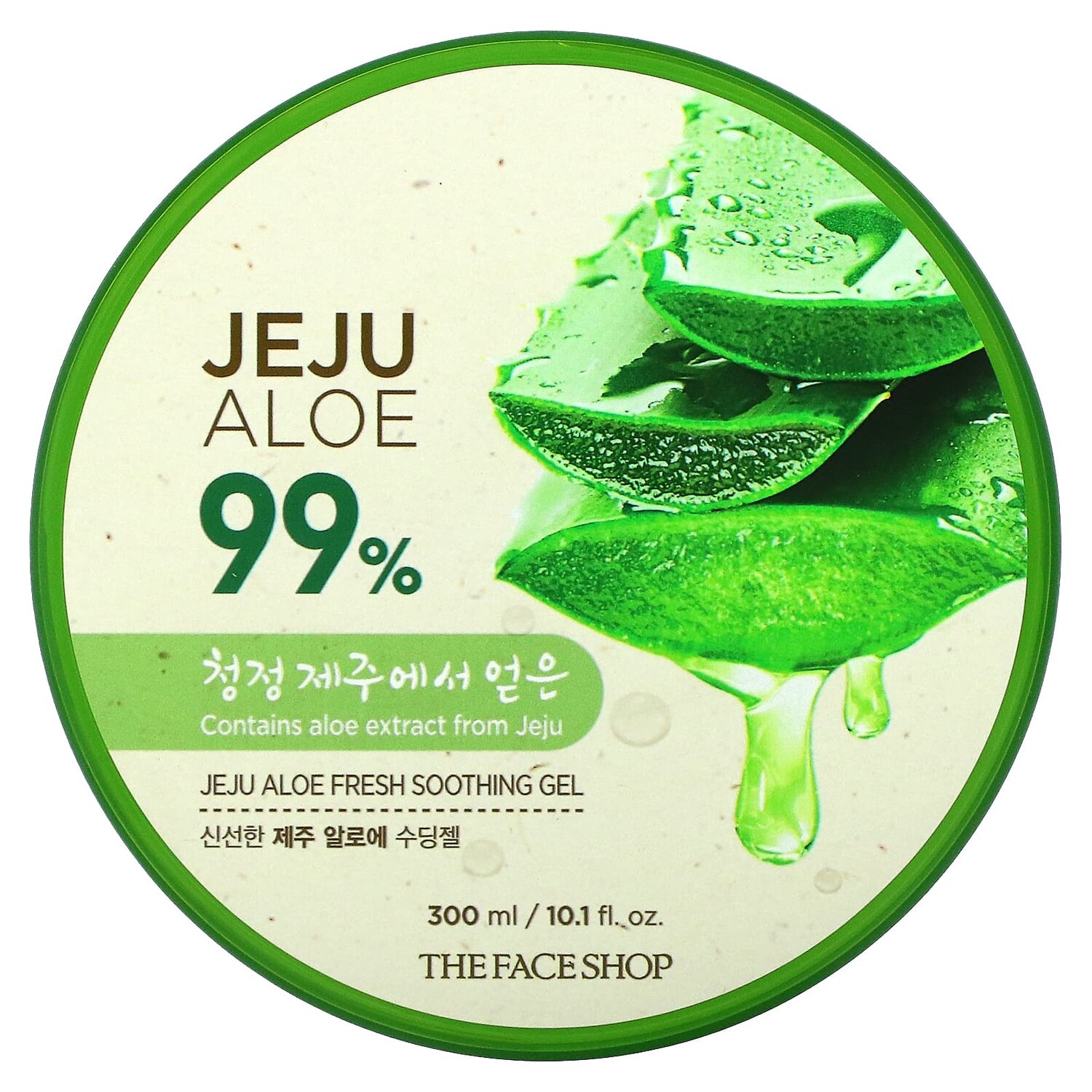 

Освежающий успокаивающий гель Jeju Aloe Fresh, 300 мл (10,1 жидк. Унции) The Face Shop