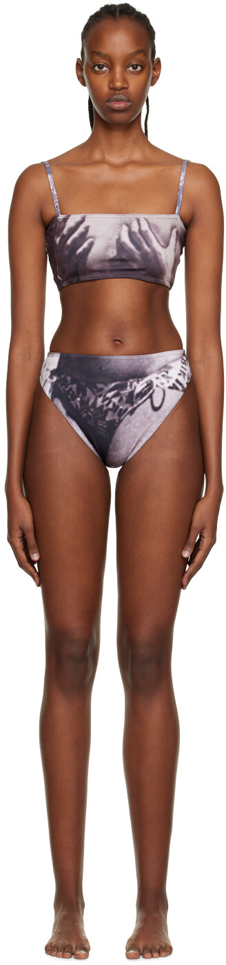 

Эксклюзивное серое бикини SSENSE 'Grab My Bikini' ELLISS