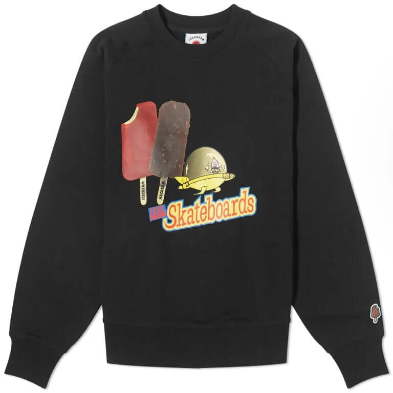 

Свитшот Icecream Flying Crew, черный