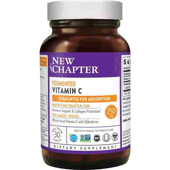 Витамин С ферментированный New Chapter Fermented Vitamin C, 30 таблеток new chapter fermented vitamin c 60 vegan tablets