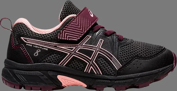 

Кроссовки pre venture 8 ps 'black deep mars' Asics, черный