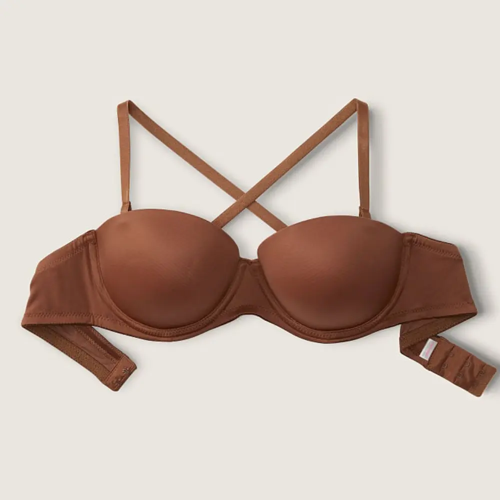 

Бюстгальтер на косточках Pink Wear Everywhere Strapless Push-up, коричневый