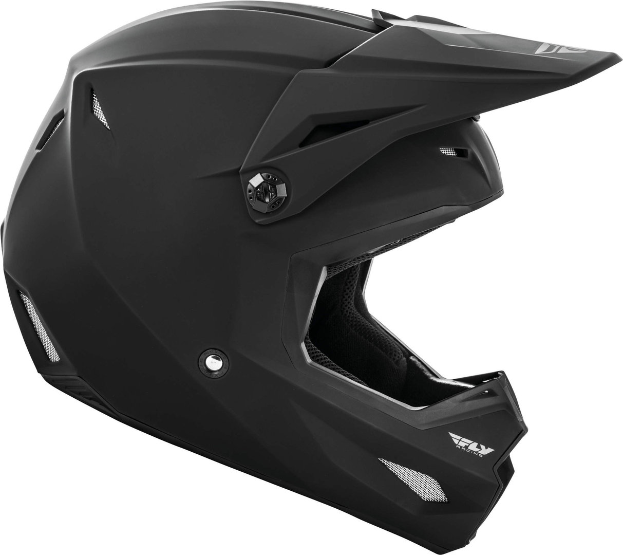 Шлем Fly Racing Kinetic Solid молодежный для мотокросса, черный