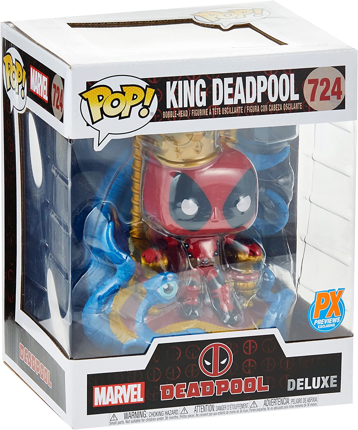Фигурка Pop! Deluxe Marvel Heroes King Deadpool on Throne Vinyl Figure фигурка funko pop deluxe evil queen on throne 50270