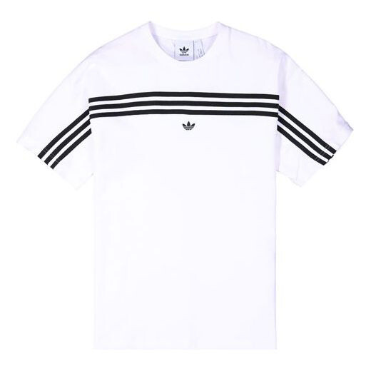 

Футболка Adidas originals 3-stripe Tee Stripe logo Embroidered Short Sleeve White, Белый