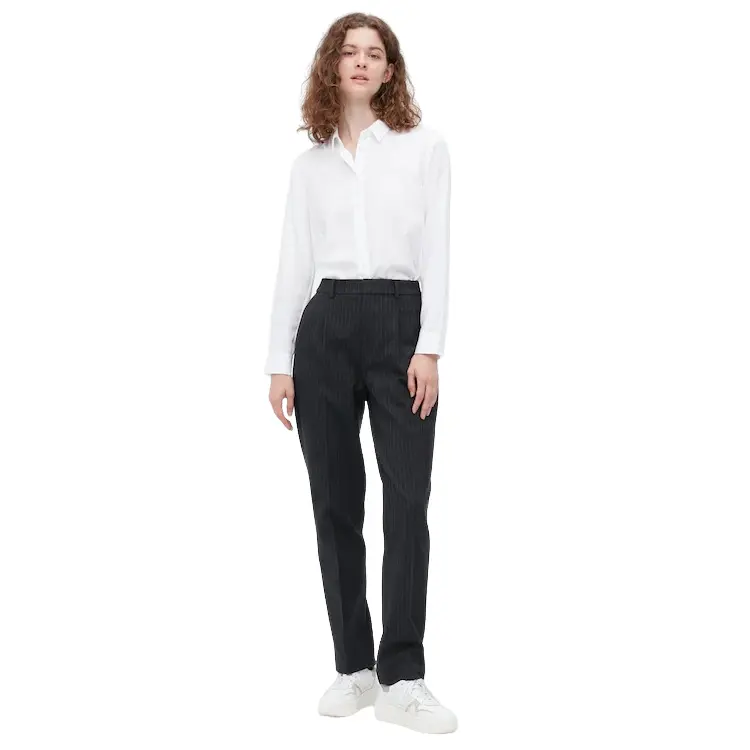 

Брюки Uniqlo Heat Tech Tuck, темно-синий