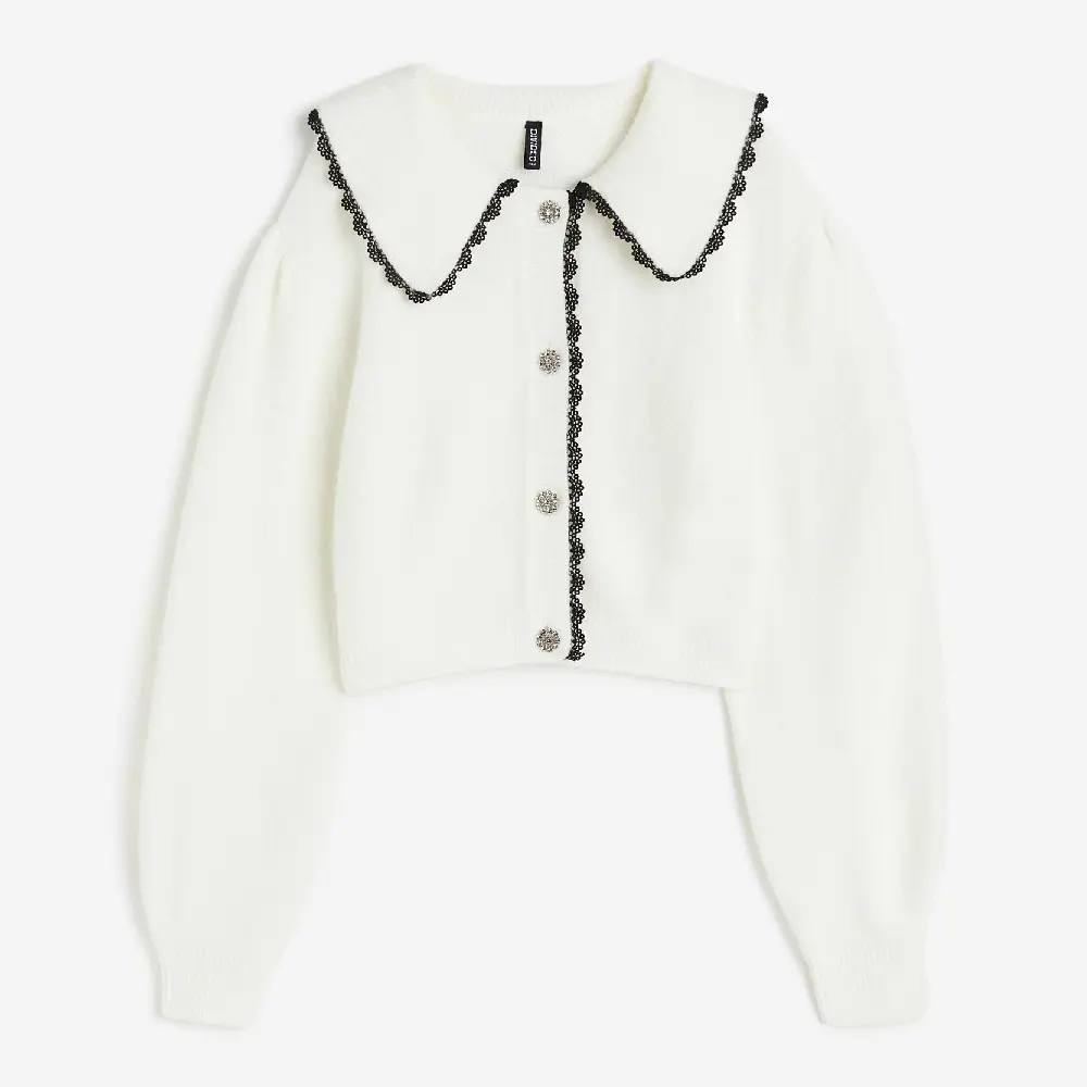 

Кардиган H&M Peter Pan Collar, белый