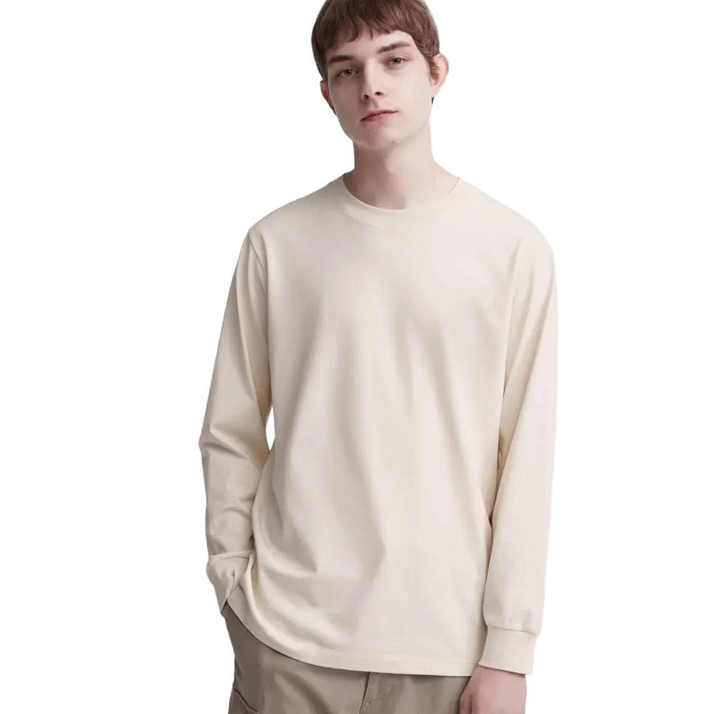 

Лонгслив Uniqlo AIRism, бежевый