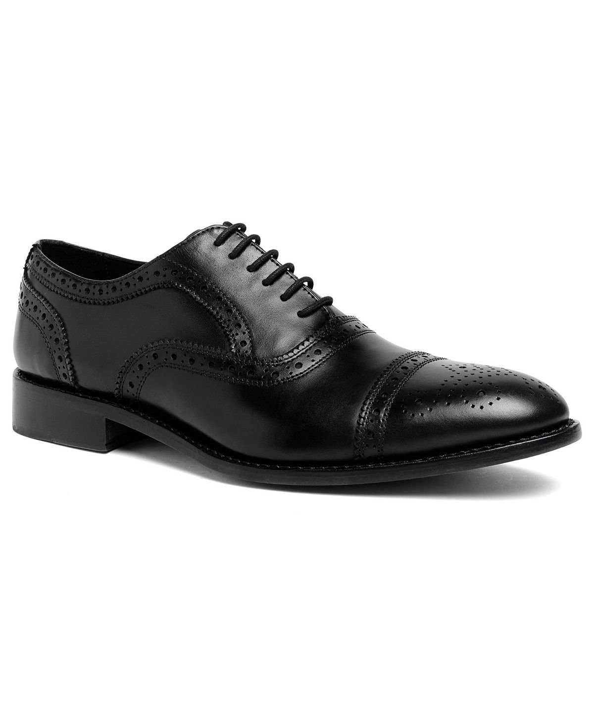 Мужские модельные туфли ford quarter brogue oxford на шнуровке Anthony Veer, черный - фото