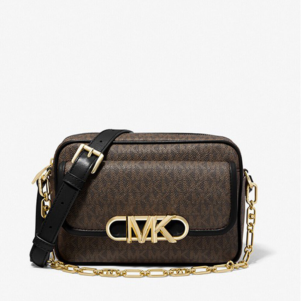 

Сумка кросс-боди Michael Michael Kors Parker Medium Logo, коричнево-черный